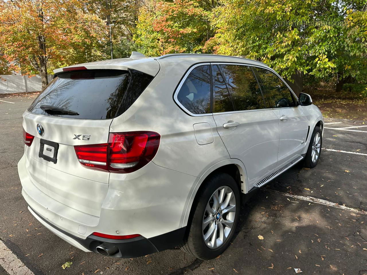 2014 Bmw X5 Xdrive35i White vin: 5UXKR0C55E0K45730