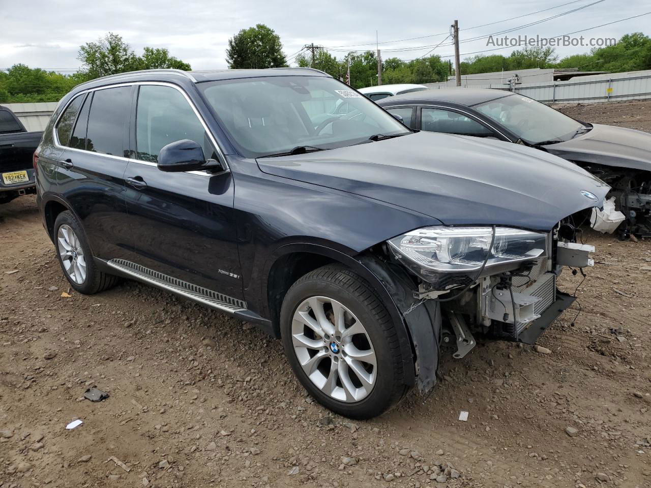 2014 Bmw X5 Xdrive35i Black vin: 5UXKR0C55E0K46439