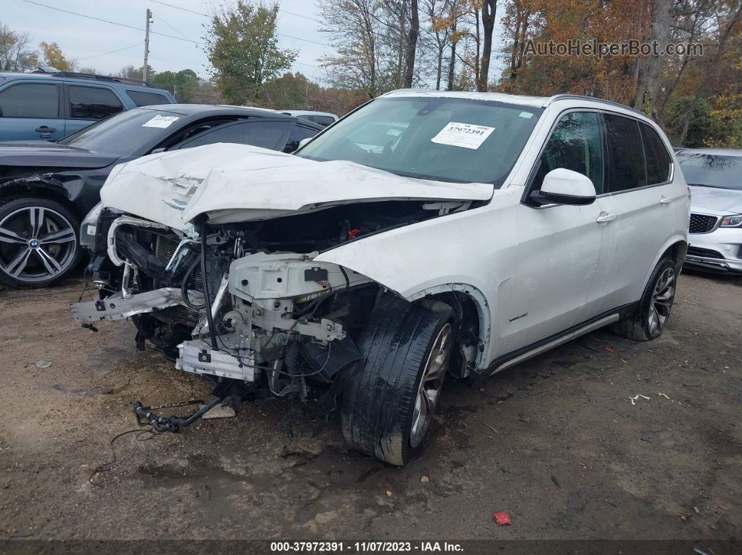 2014 Bmw X5 Xdrive35i White vin: 5UXKR0C55E0K51091