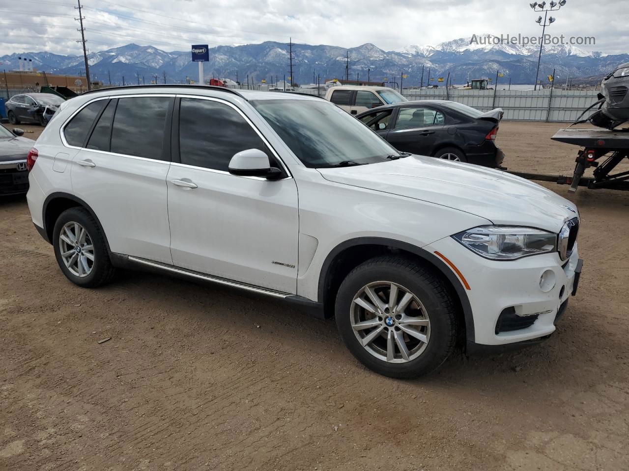 2015 Bmw X5 Xdrive35i White vin: 5UXKR0C55F0K57359