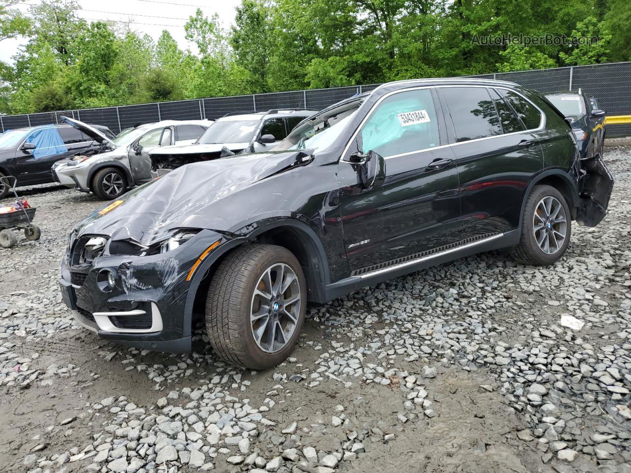 2015 Bmw X5 Xdrive35i Black vin: 5UXKR0C55F0K64425