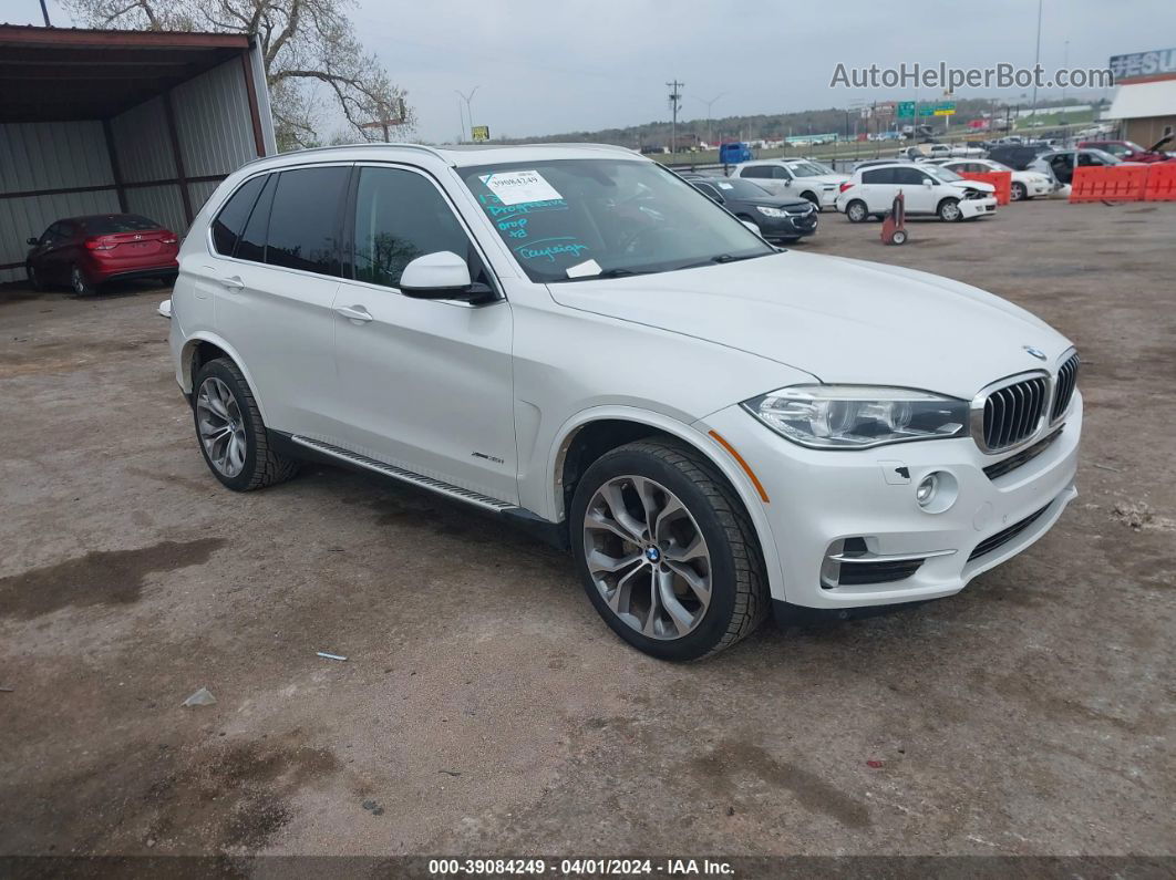 2015 Bmw X5 Xdrive35i White vin: 5UXKR0C55F0P03123