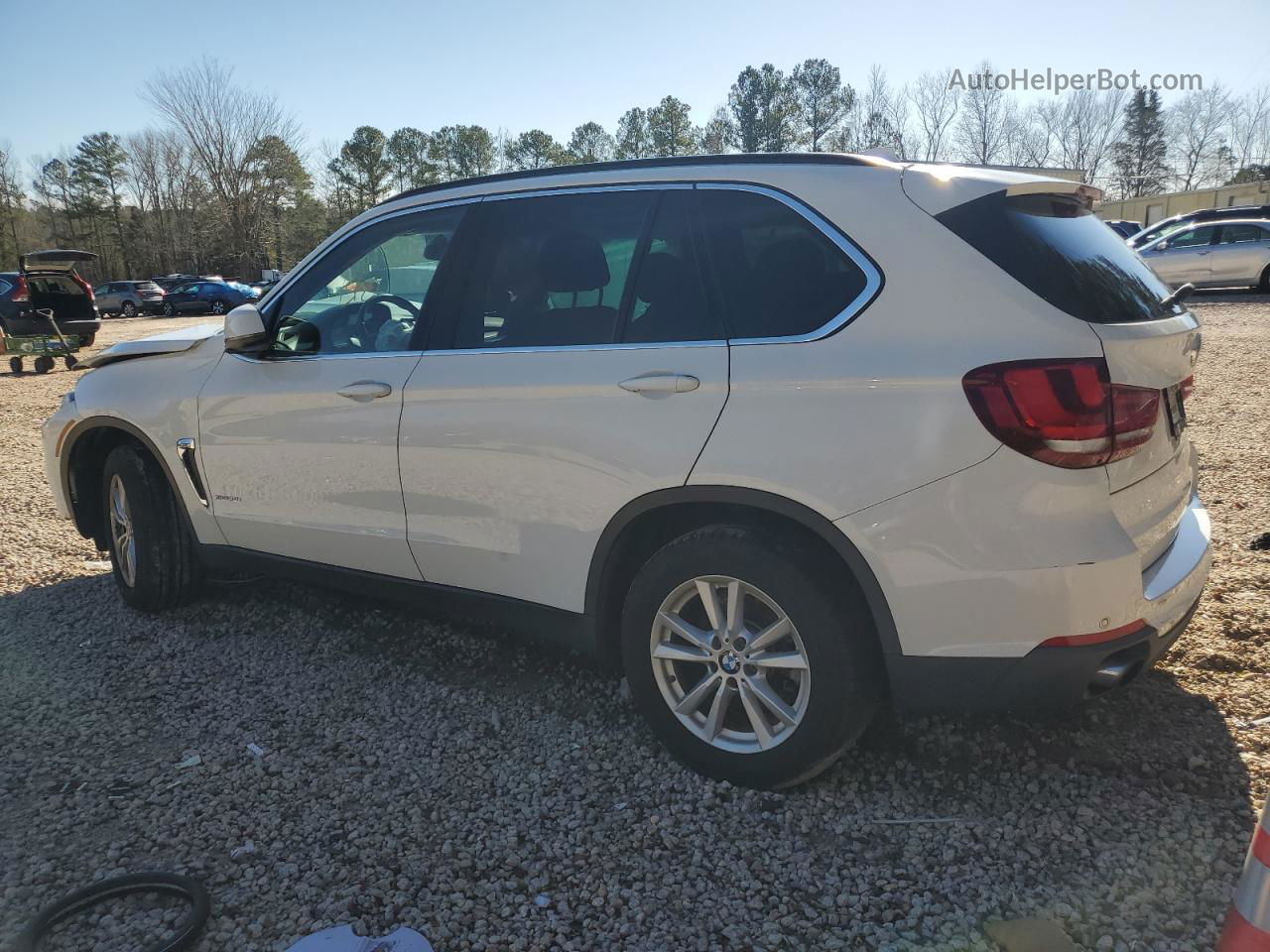 2015 Bmw X5 Xdrive35i White vin: 5UXKR0C55F0P08550