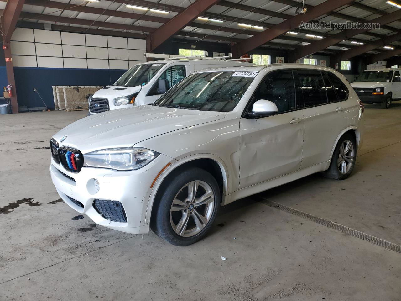 2015 Bmw X5 Xdrive35i White vin: 5UXKR0C55F0P10735