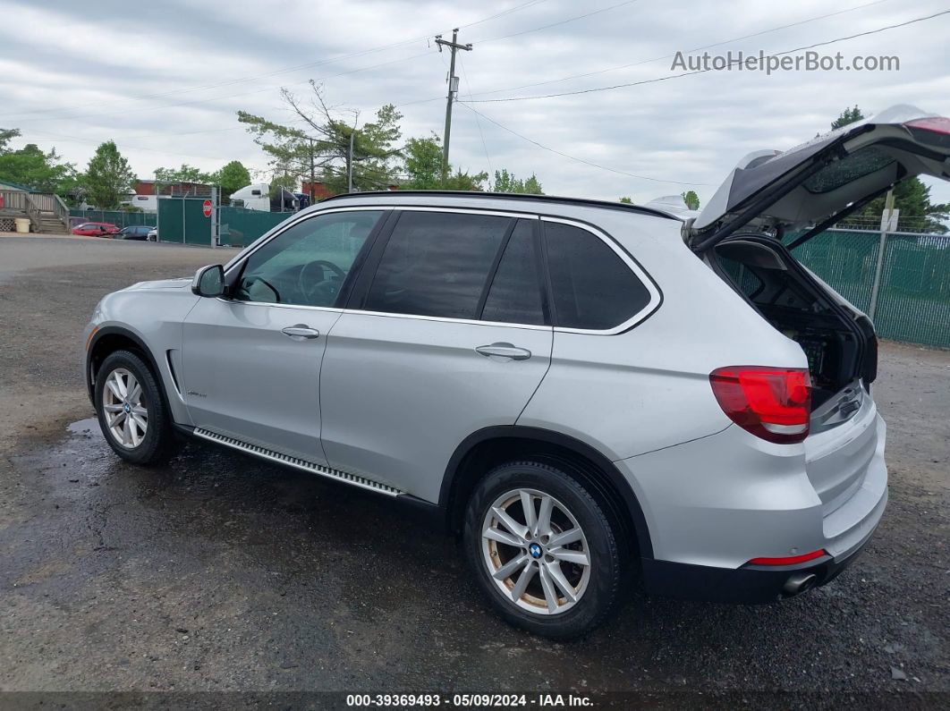 2015 Bmw X5 Xdrive35i Silver vin: 5UXKR0C55F0P18611