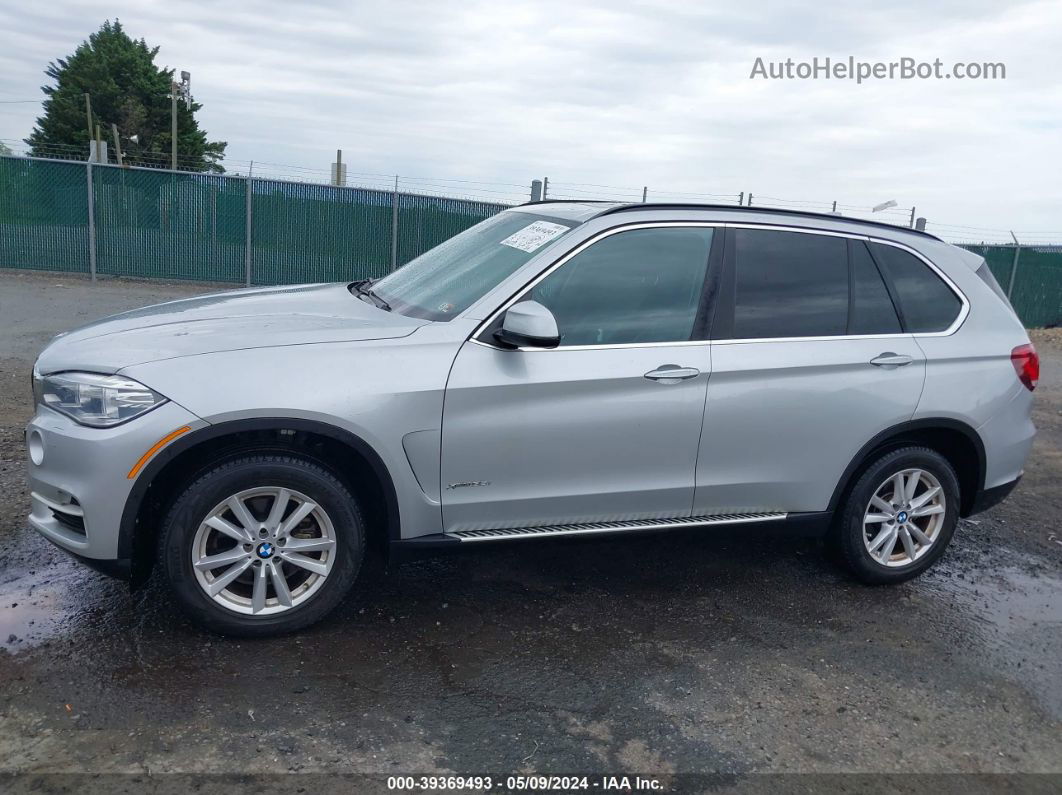 2015 Bmw X5 Xdrive35i Silver vin: 5UXKR0C55F0P18611