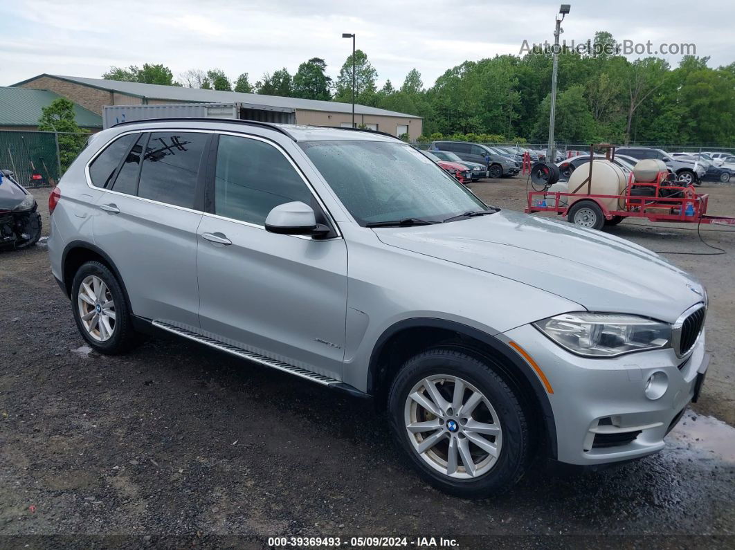 2015 Bmw X5 Xdrive35i Silver vin: 5UXKR0C55F0P18611