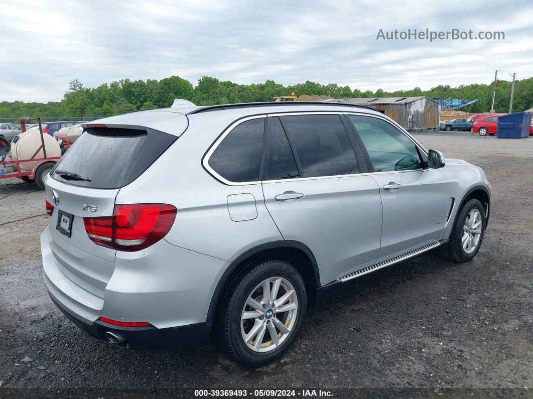 2015 Bmw X5 Xdrive35i Silver vin: 5UXKR0C55F0P18611