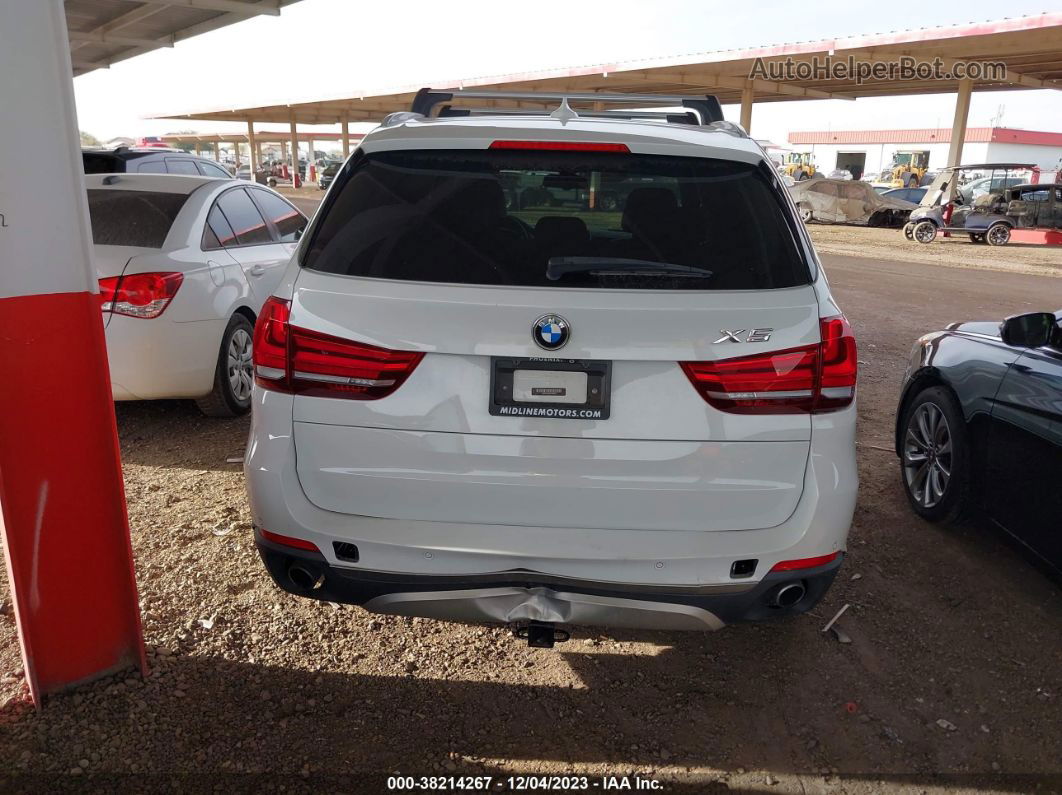 2014 Bmw X5 Xdrive35i White vin: 5UXKR0C56E0C28437