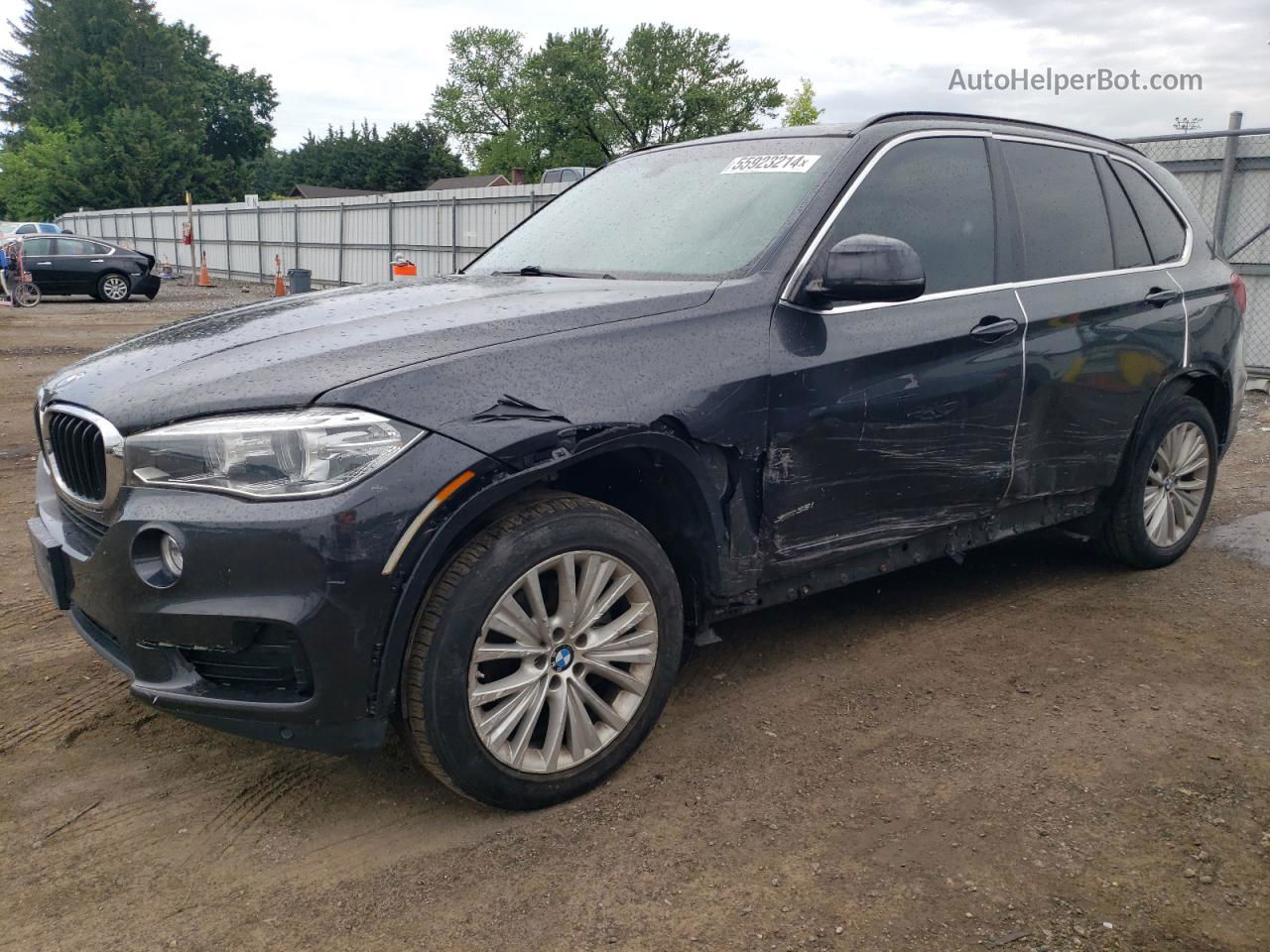 2014 Bmw X5 Xdrive35i Gray vin: 5UXKR0C56E0H17629