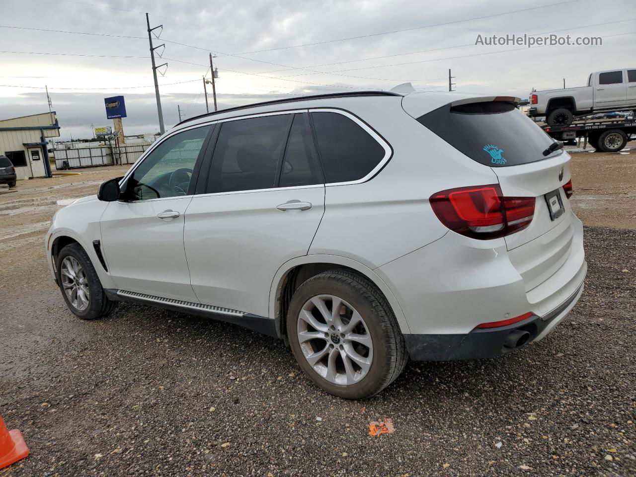 2014 Bmw X5 Xdrive35i White vin: 5UXKR0C56E0H18862