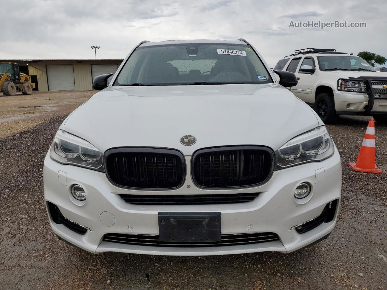 2014 Bmw X5 Xdrive35i White vin: 5UXKR0C56E0H18862