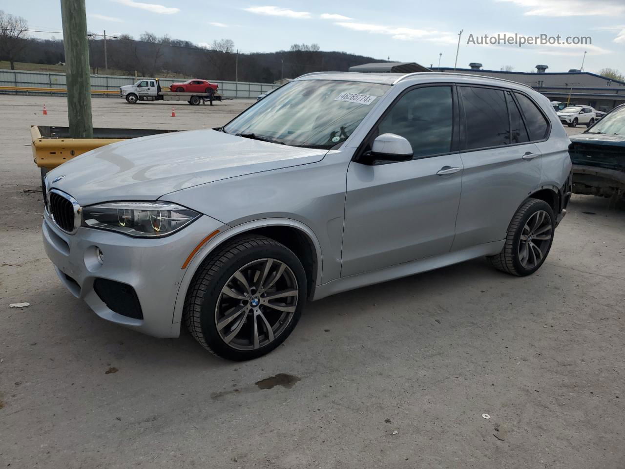 2014 Bmw X5 Xdrive35i Silver vin: 5UXKR0C56E0H18957