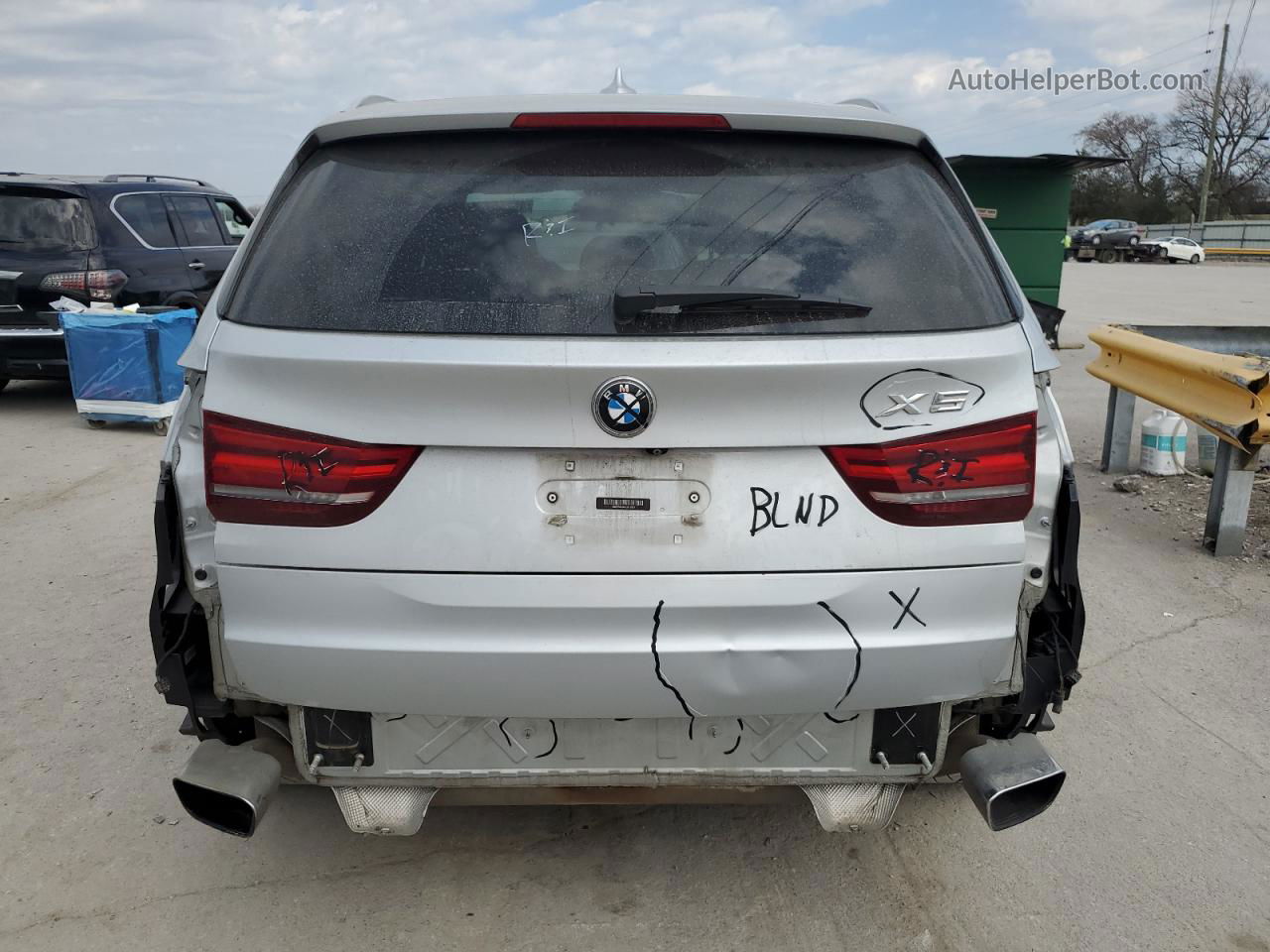 2014 Bmw X5 Xdrive35i Silver vin: 5UXKR0C56E0H18957