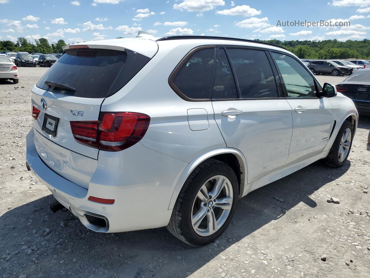 2015 Bmw X5 Xdrive35i White vin: 5UXKR0C56F0K55006