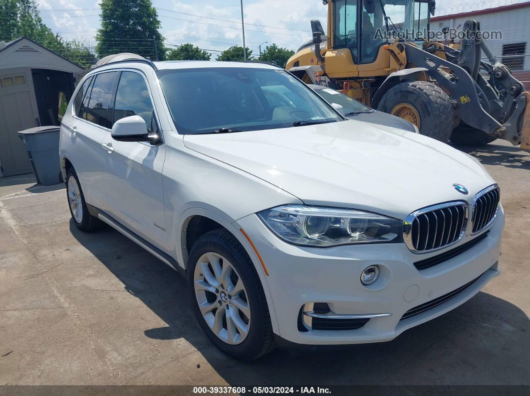 2015 Bmw X5 Xdrive35i White vin: 5UXKR0C56F0K55989