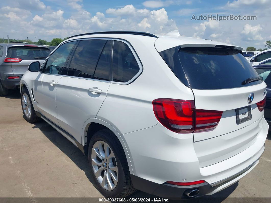 2015 Bmw X5 Xdrive35i White vin: 5UXKR0C56F0K55989