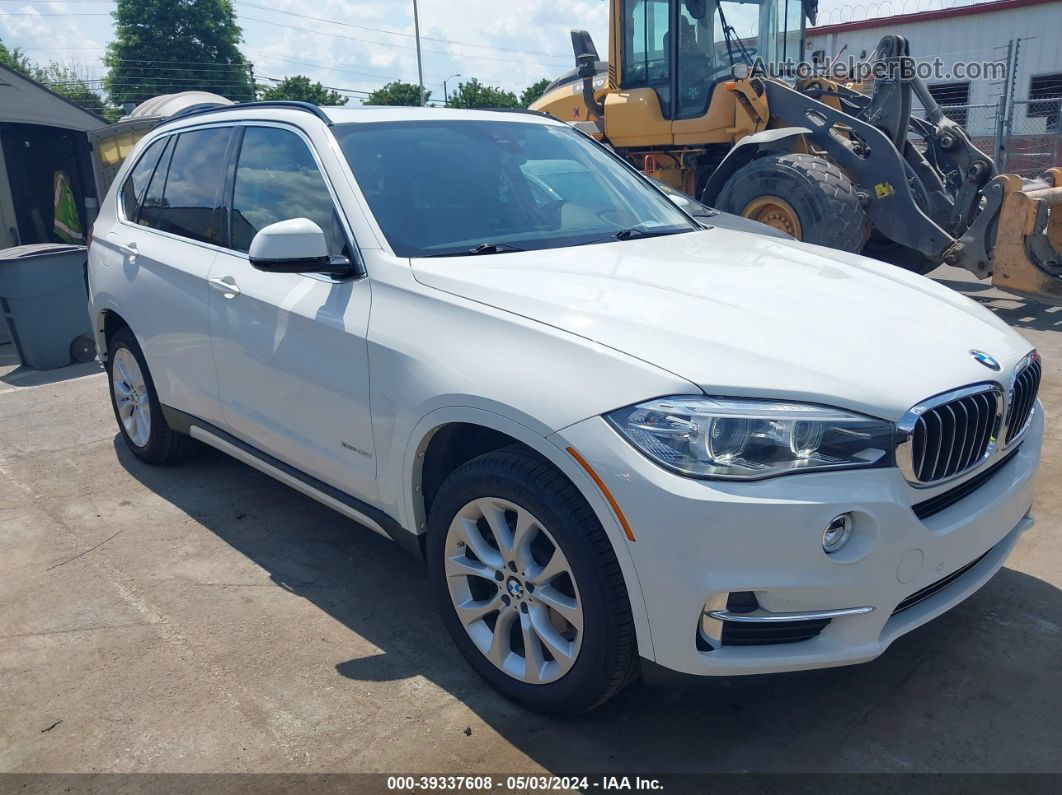 2015 Bmw X5 Xdrive35i White vin: 5UXKR0C56F0K55989