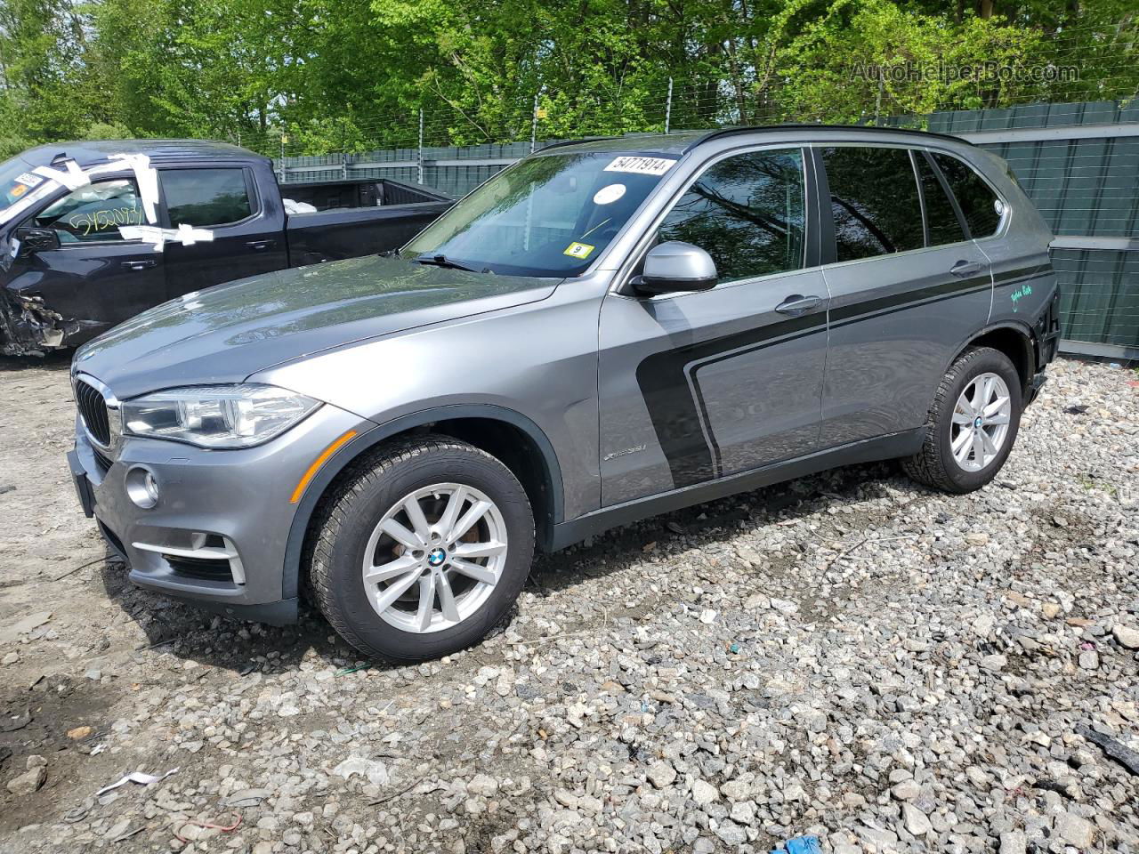 2015 Bmw X5 Xdrive35i Gray vin: 5UXKR0C56F0K59864