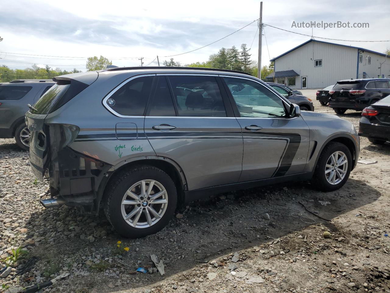 2015 Bmw X5 Xdrive35i Gray vin: 5UXKR0C56F0K59864