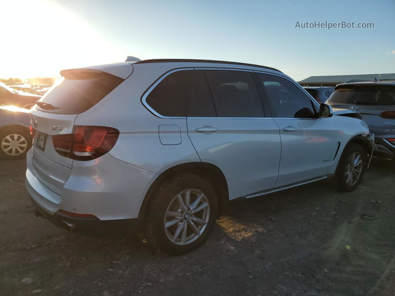 2015 Bmw X5 Xdrive35i White vin: 5UXKR0C56F0K63526