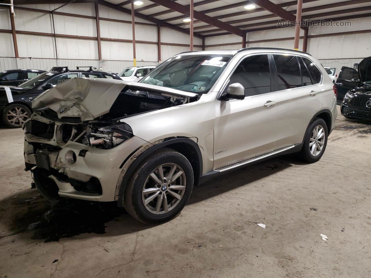 2015 Bmw X5 Xdrive35i Silver vin: 5UXKR0C56F0K63932