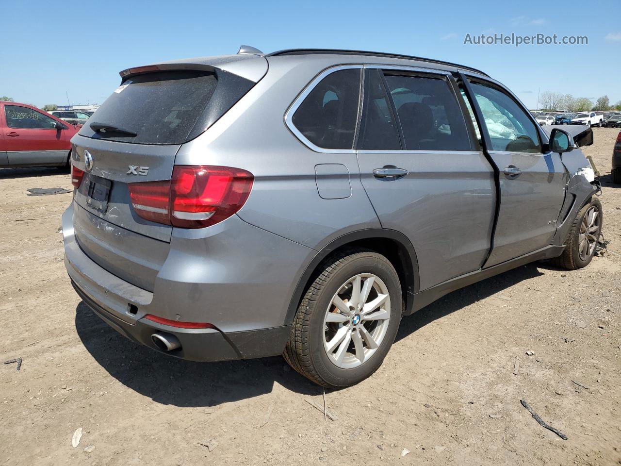 2015 Bmw X5 Xdrive35i Gray vin: 5UXKR0C56F0K67804