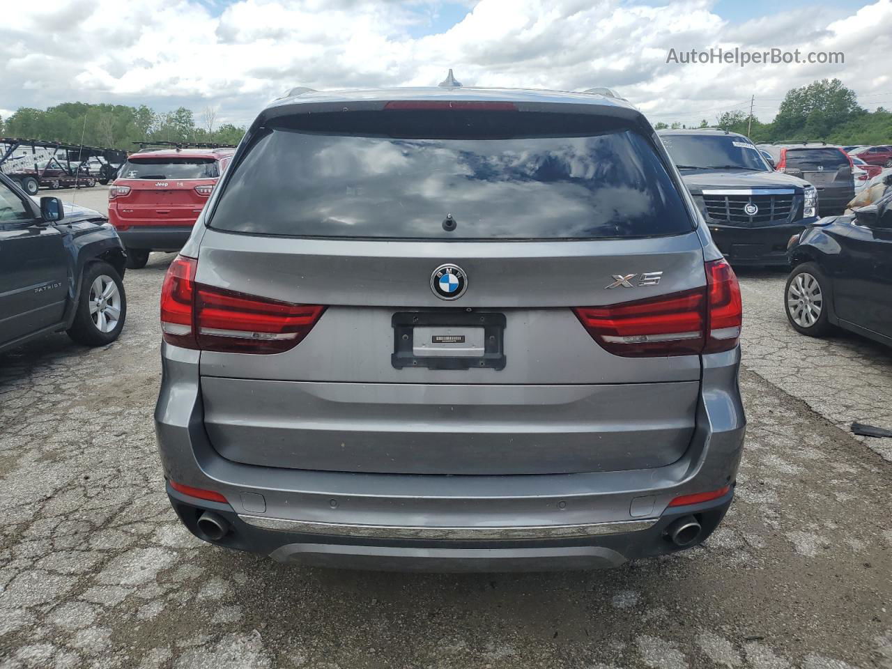 2015 Bmw X5 Xdrive35i Gray vin: 5UXKR0C56F0P09710