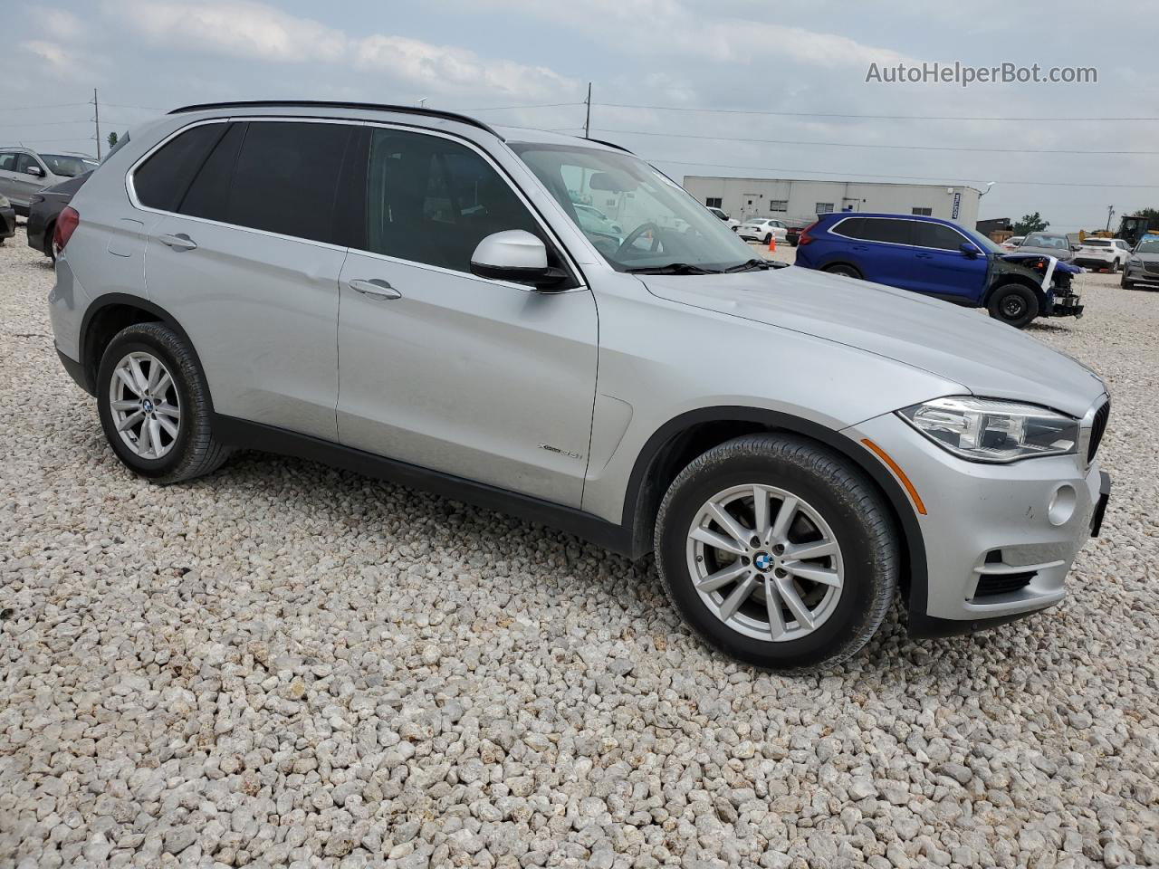 2015 Bmw X5 Xdrive35i Silver vin: 5UXKR0C56F0P18245