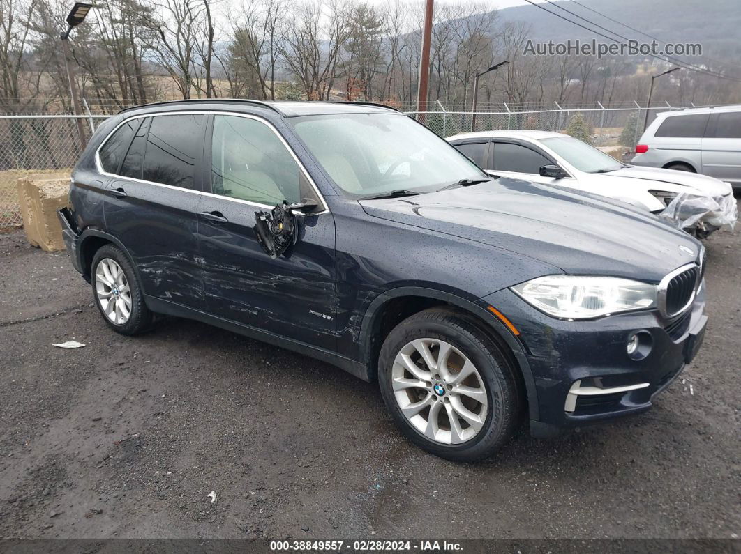 2016 Bmw X5 Xdrive35i Dark Blue vin: 5UXKR0C56G0P20742