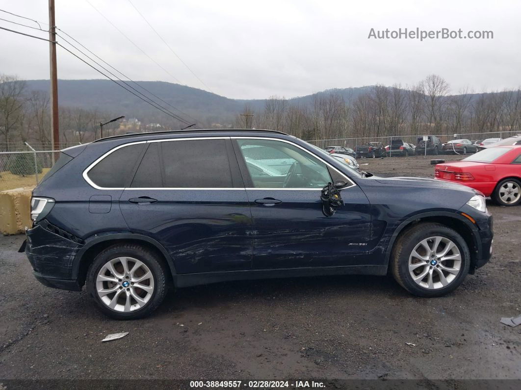 2016 Bmw X5 Xdrive35i Dark Blue vin: 5UXKR0C56G0P20742