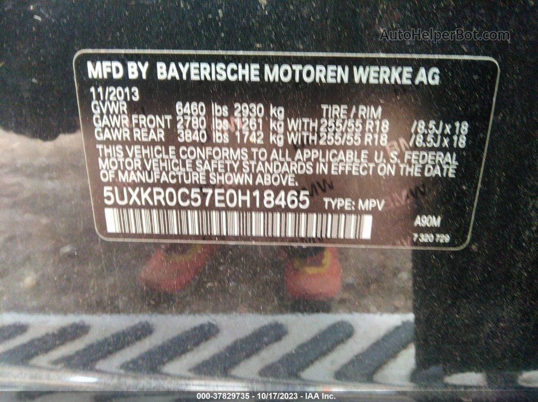 2014 Bmw X5 Xdrive35i Gray vin: 5UXKR0C57E0H18465