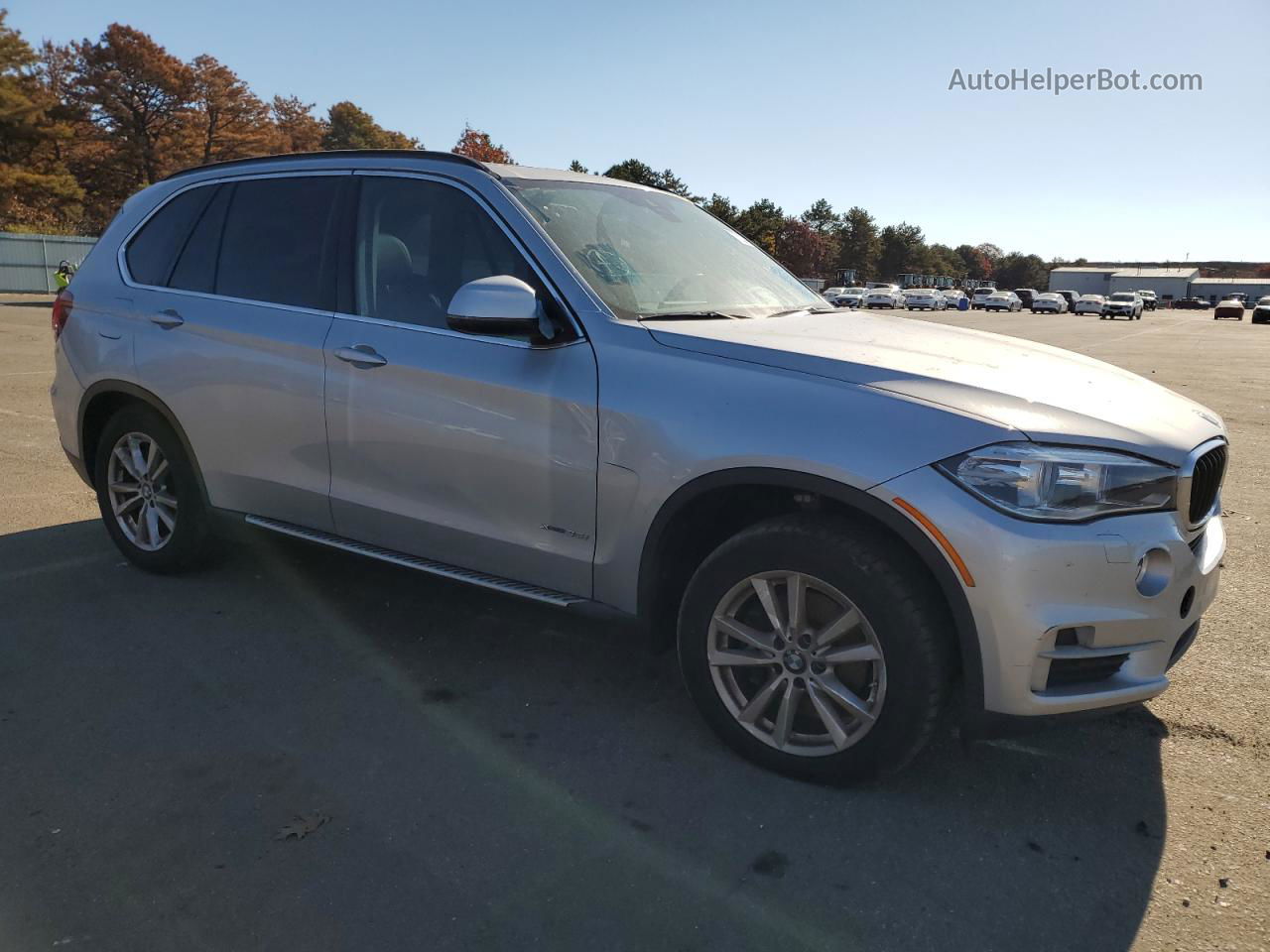 2014 Bmw X5 Xdrive35i Silver vin: 5UXKR0C57E0H24766