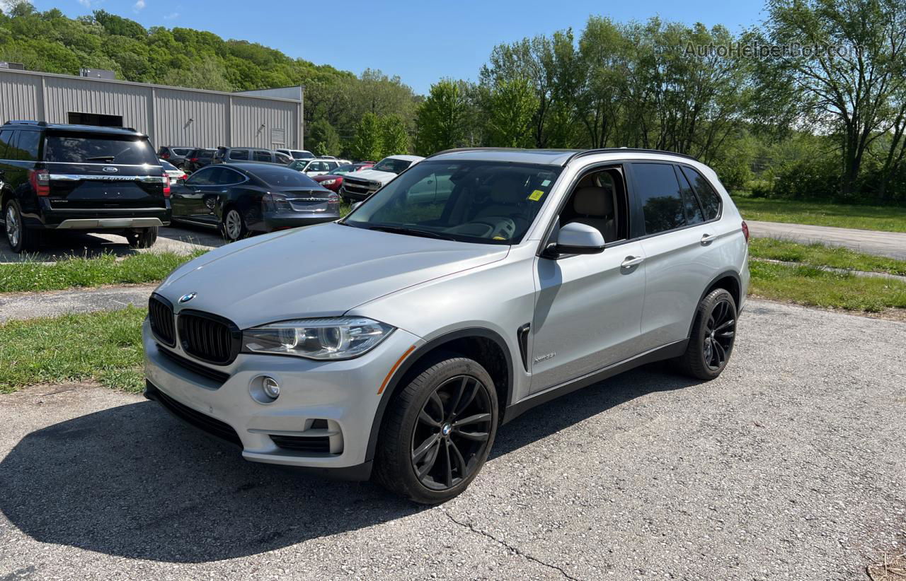 2014 Bmw X5 Xdrive35i Silver vin: 5UXKR0C57E0K45082