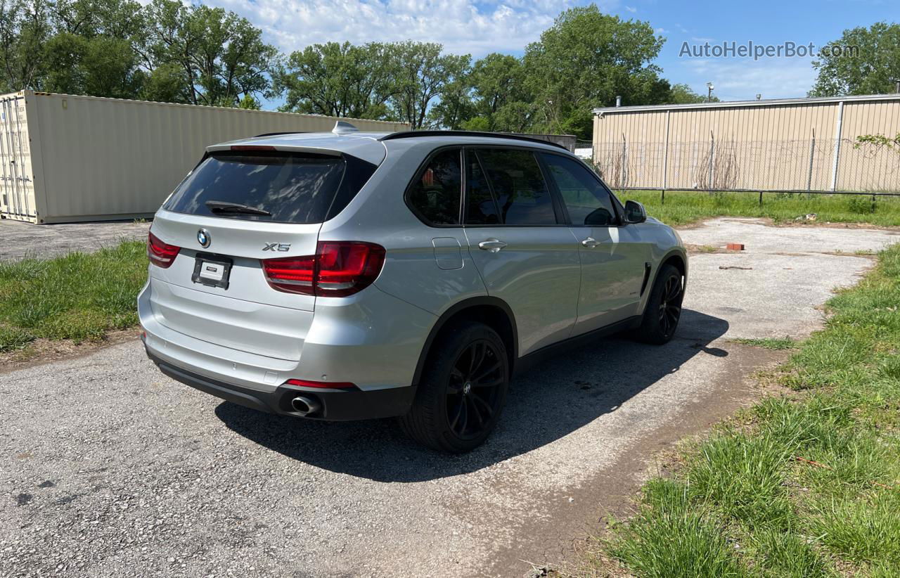 2014 Bmw X5 Xdrive35i Silver vin: 5UXKR0C57E0K45082