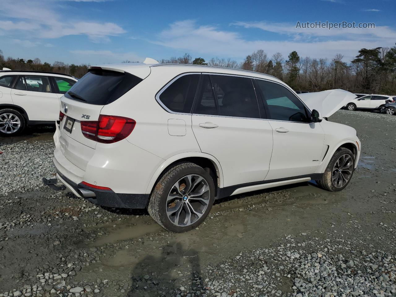 2014 Bmw X5 Xdrive35i White vin: 5UXKR0C57E0K48628