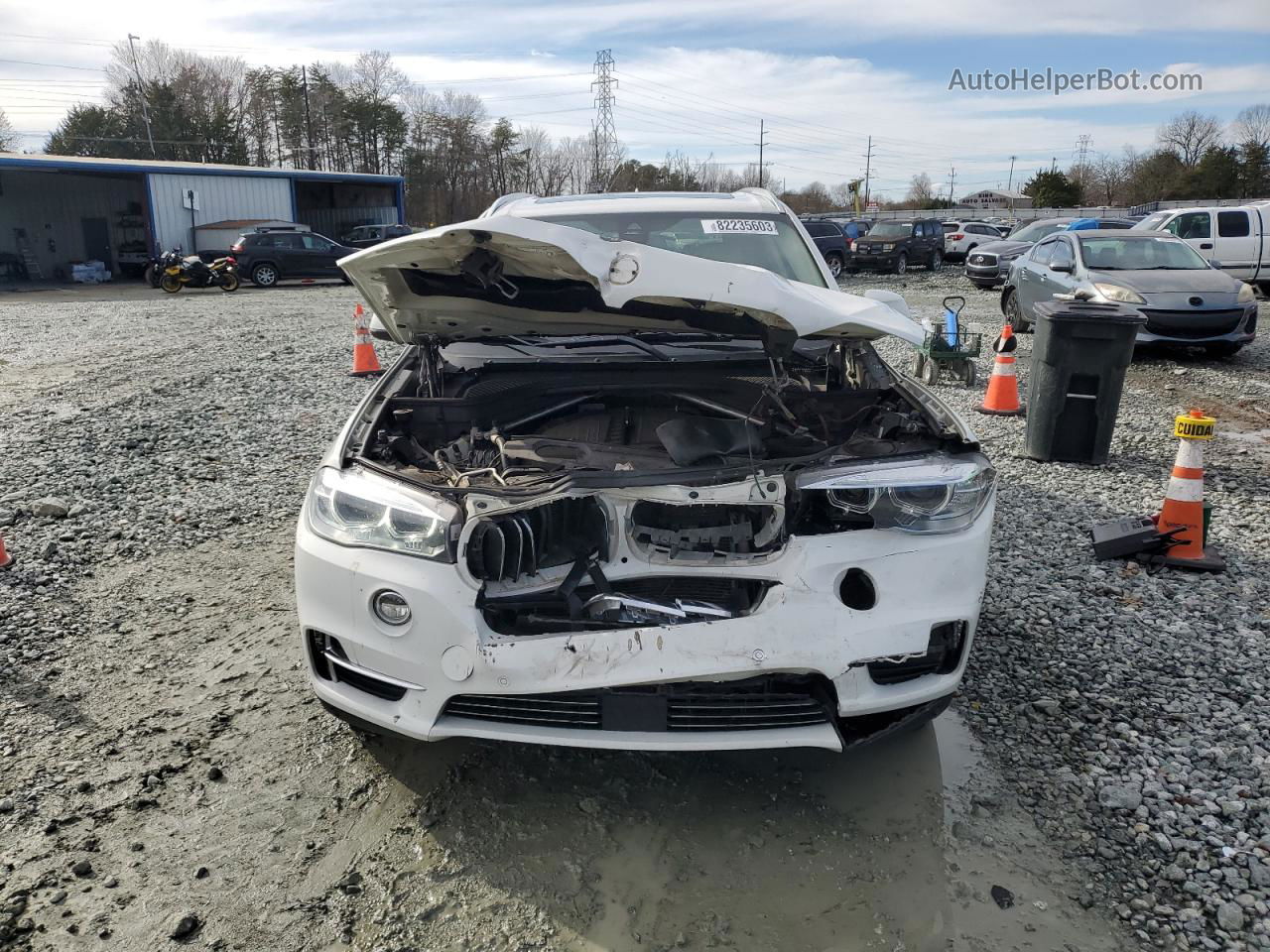 2014 Bmw X5 Xdrive35i White vin: 5UXKR0C57E0K48628