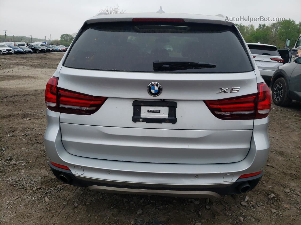 2014 Bmw X5 Xdrive35i Silver vin: 5UXKR0C57E0K51870