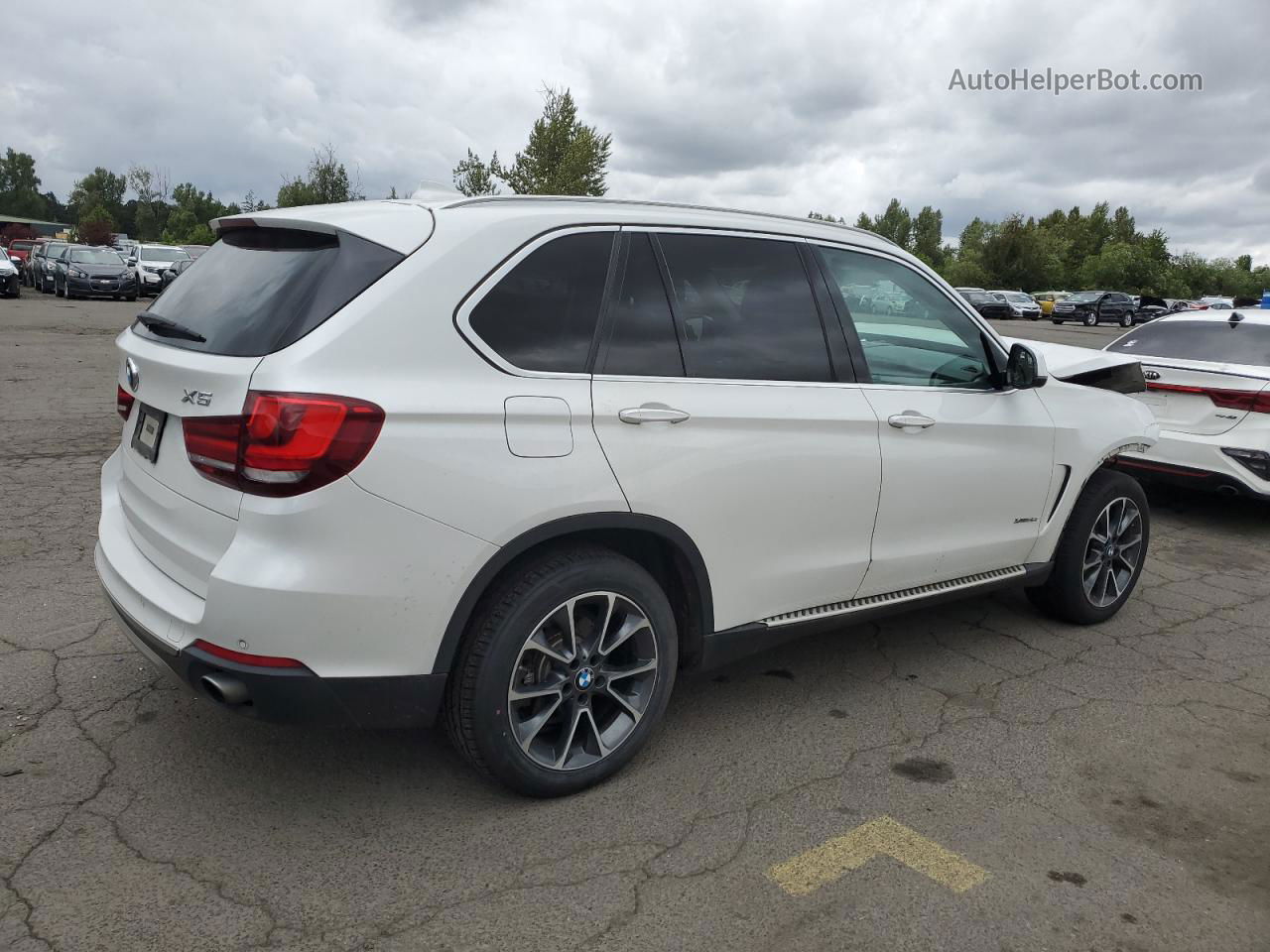 2015 Bmw X5 Xdrive35i White vin: 5UXKR0C57F0K55970