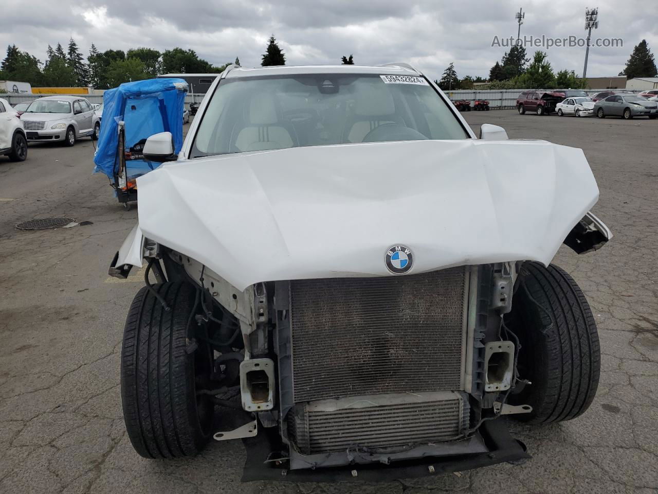 2015 Bmw X5 Xdrive35i White vin: 5UXKR0C57F0K55970