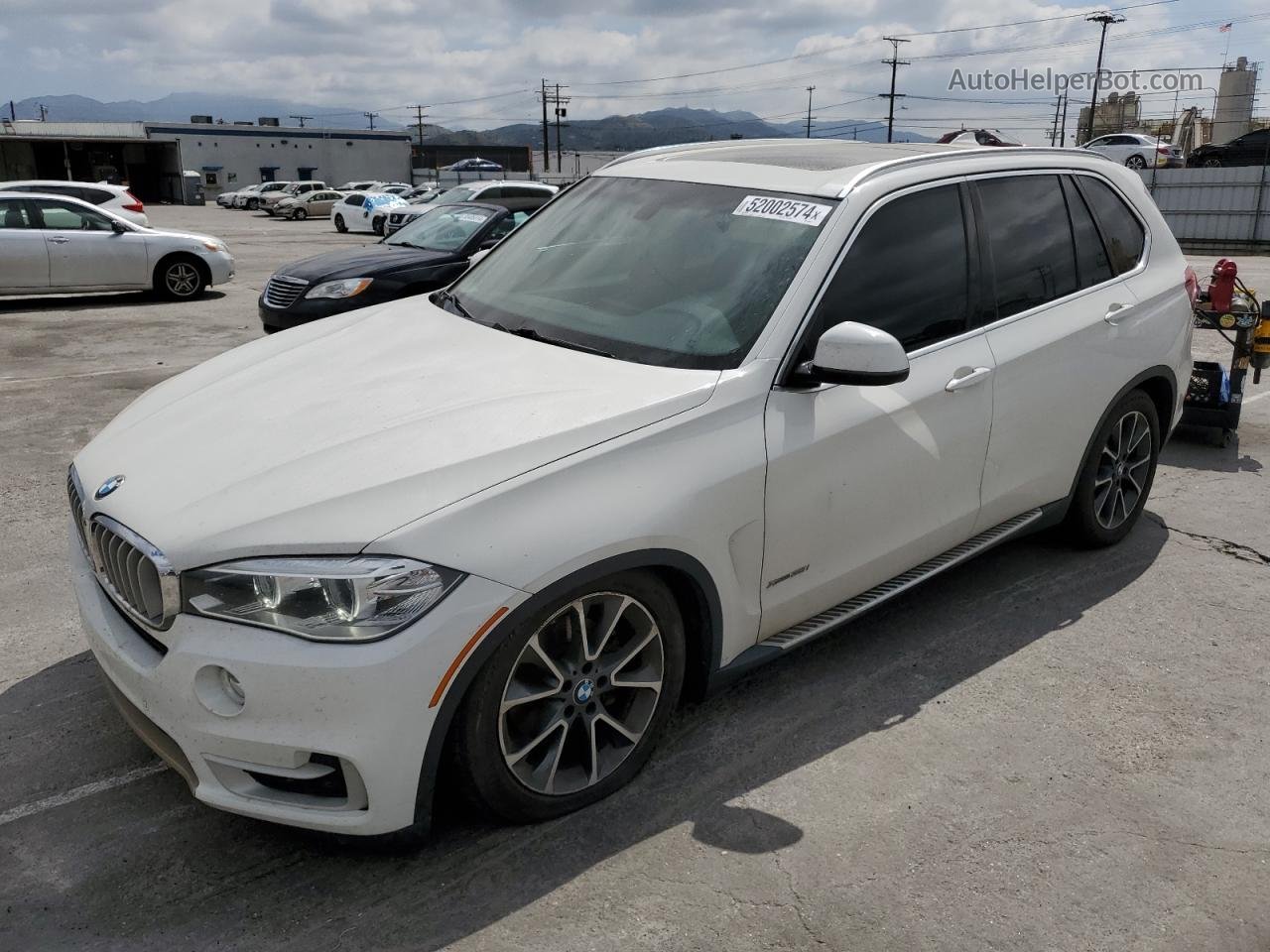 2015 Bmw X5 Xdrive35i White vin: 5UXKR0C57F0K59601