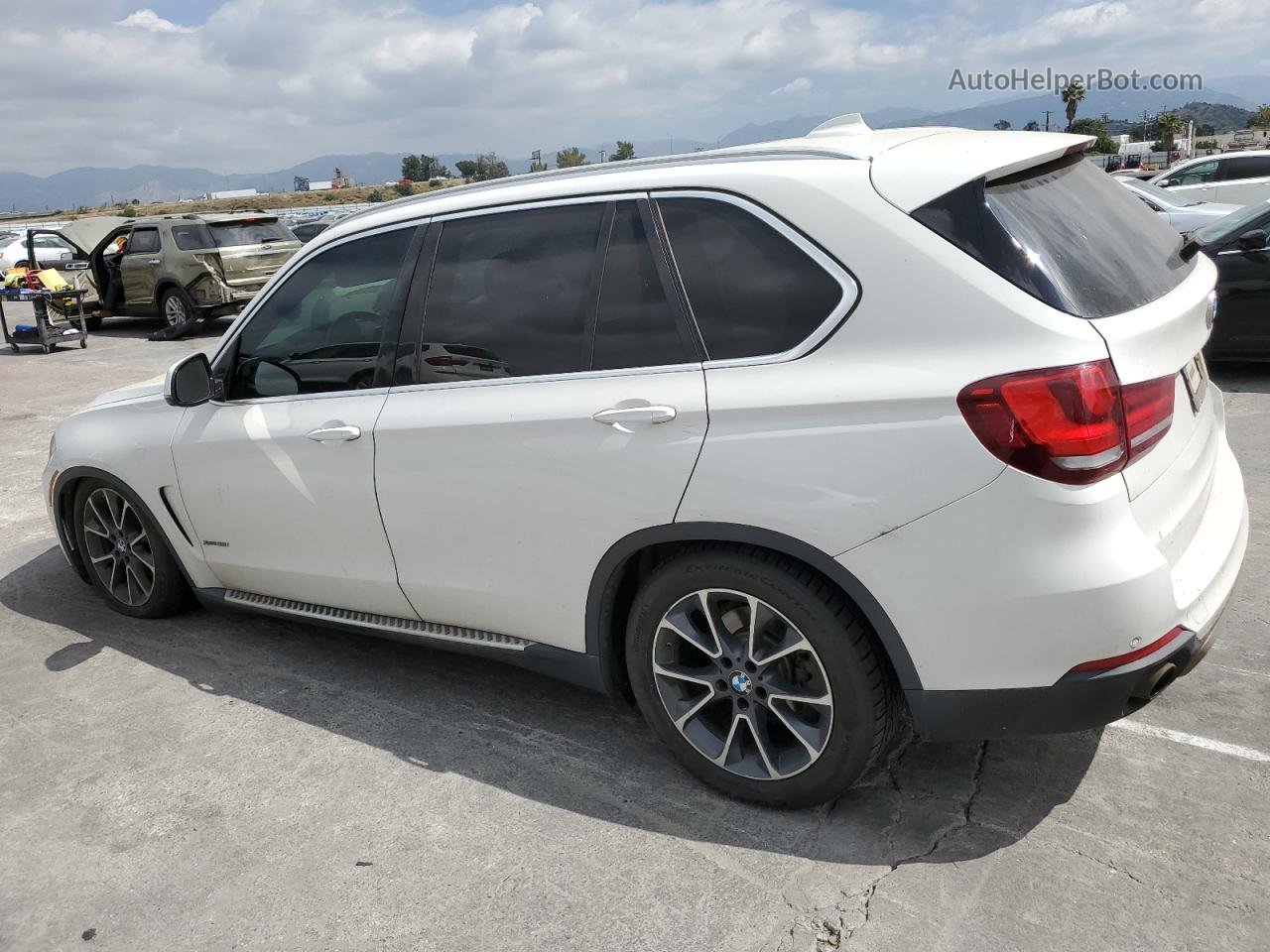 2015 Bmw X5 Xdrive35i White vin: 5UXKR0C57F0K59601