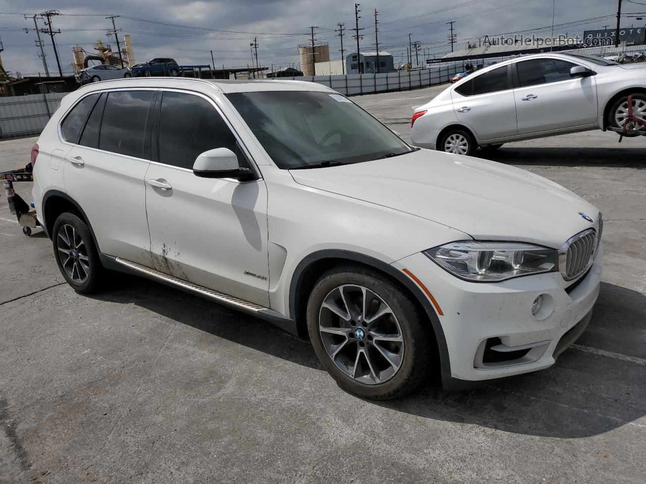 2015 Bmw X5 Xdrive35i White vin: 5UXKR0C57F0K59601