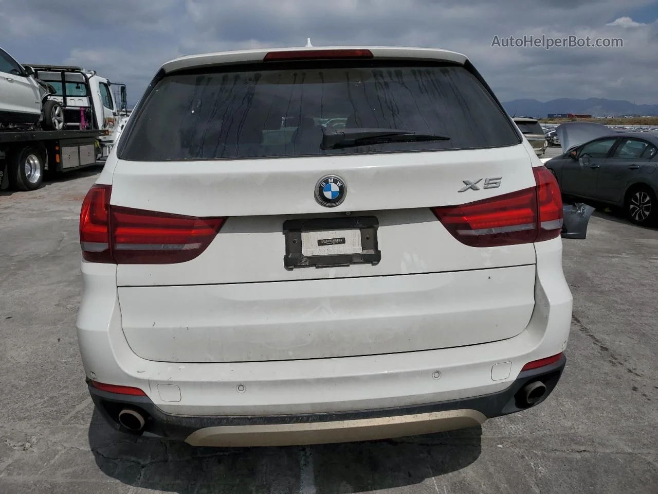 2015 Bmw X5 Xdrive35i White vin: 5UXKR0C57F0K59601