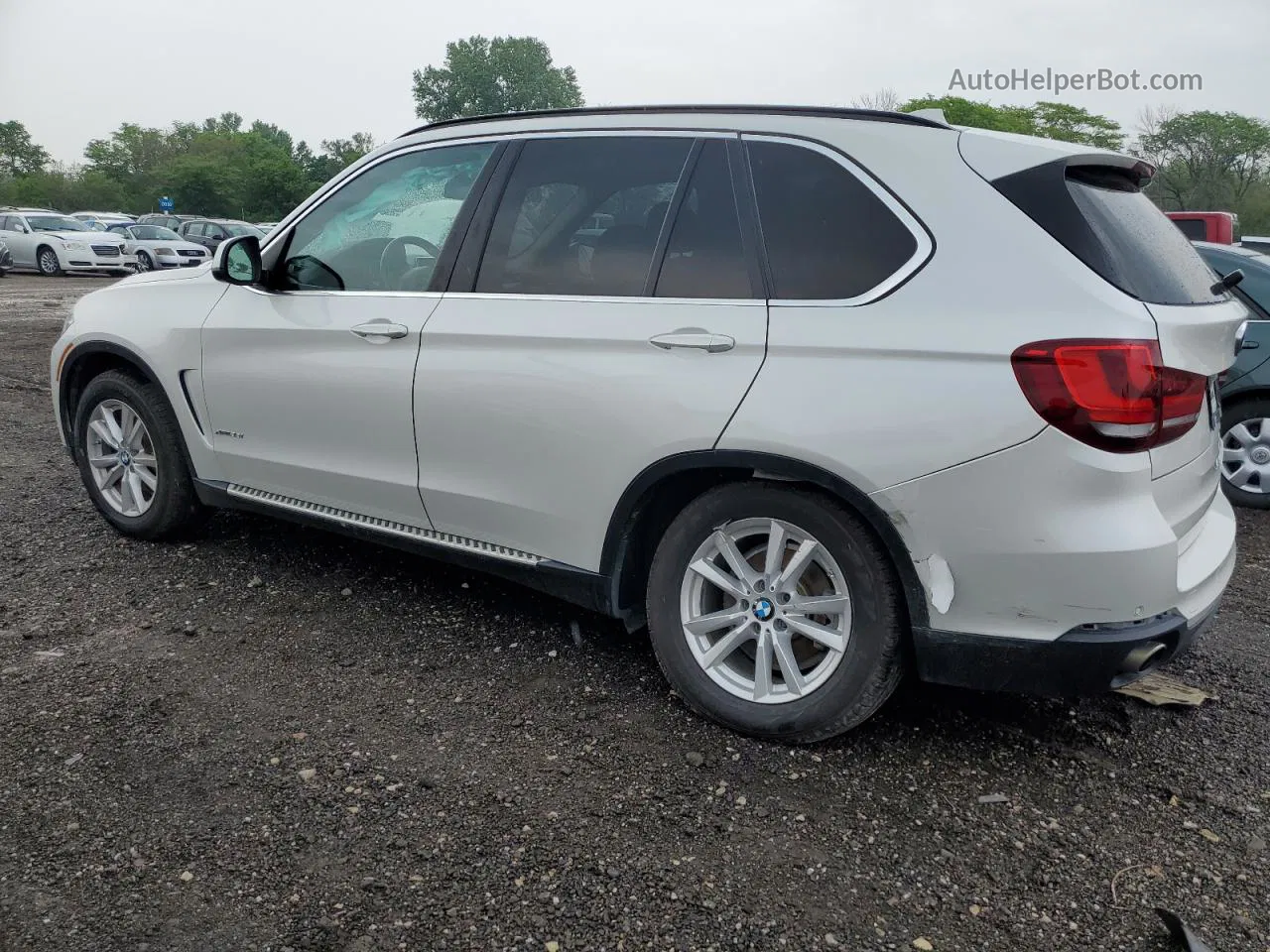 2015 Bmw X5 Xdrive35i White vin: 5UXKR0C57F0K61283