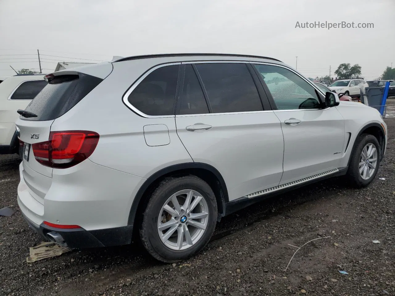 2015 Bmw X5 Xdrive35i White vin: 5UXKR0C57F0K61283