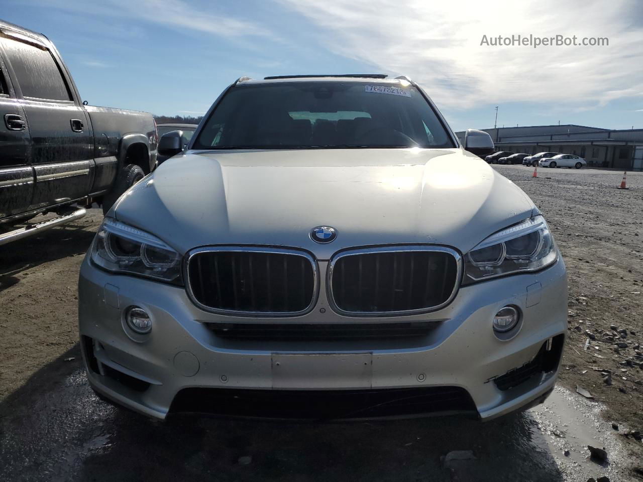 2015 Bmw X5 Xdrive35i Silver vin: 5UXKR0C57F0K61638