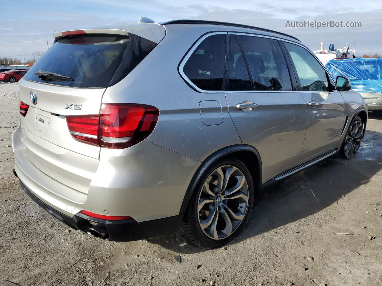 2015 Bmw X5 Xdrive35i Silver vin: 5UXKR0C57F0K61638