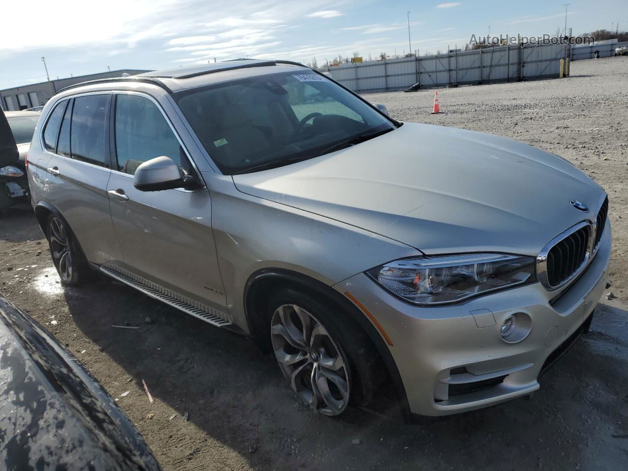 2015 Bmw X5 Xdrive35i Silver vin: 5UXKR0C57F0K61638