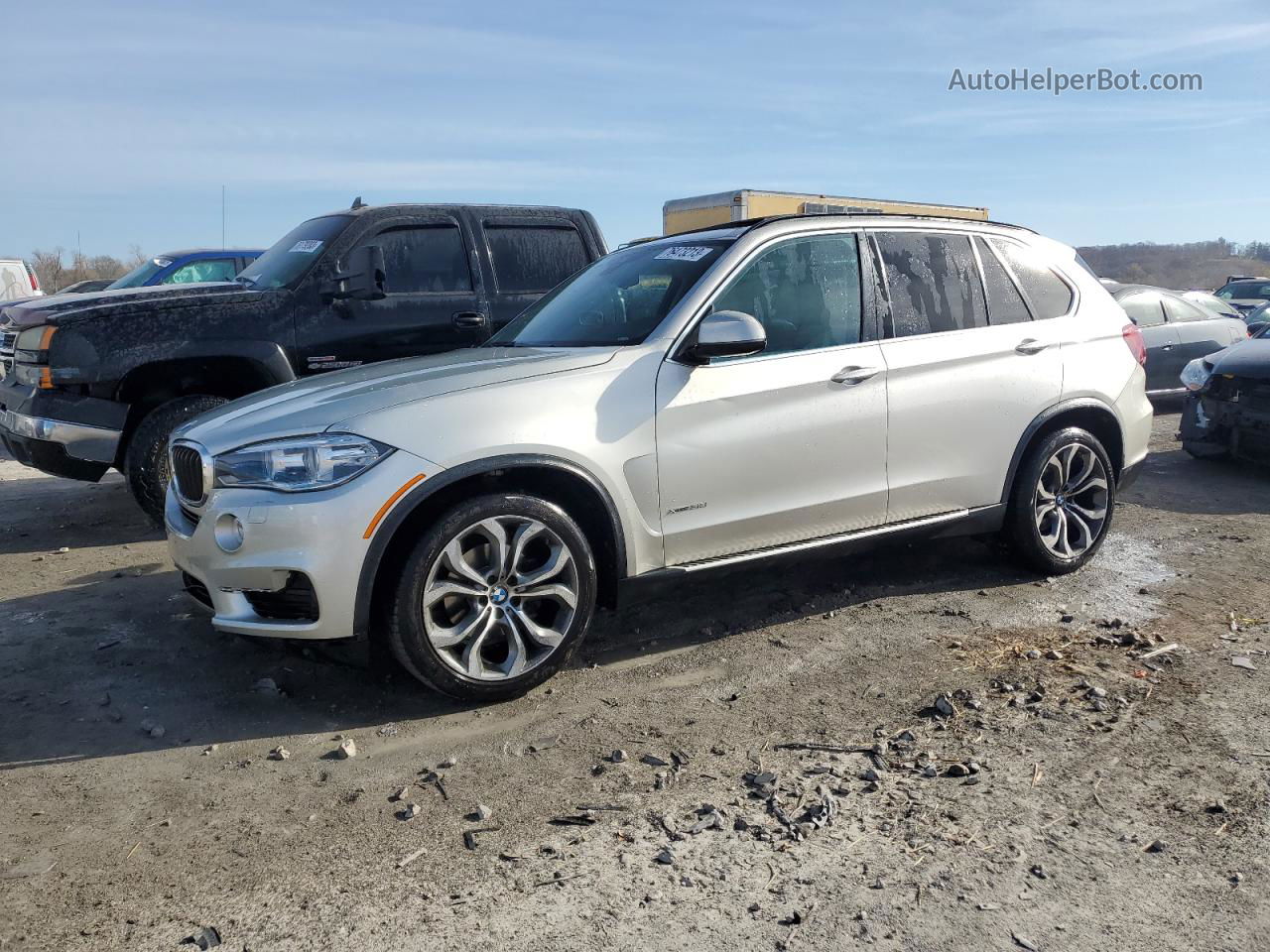 2015 Bmw X5 Xdrive35i Silver vin: 5UXKR0C57F0K61638